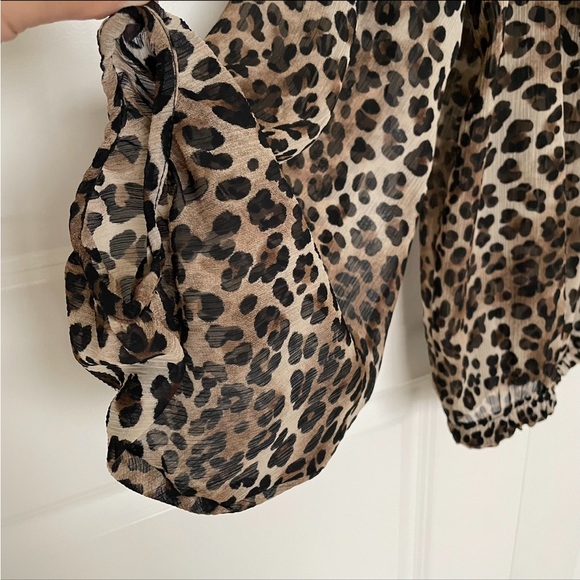 Trac Blouse Top Leopard Print - Picture 6 of 6